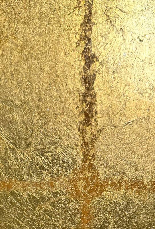 V1253-19 GOLD LEAF WALLPAPER $48/yard
