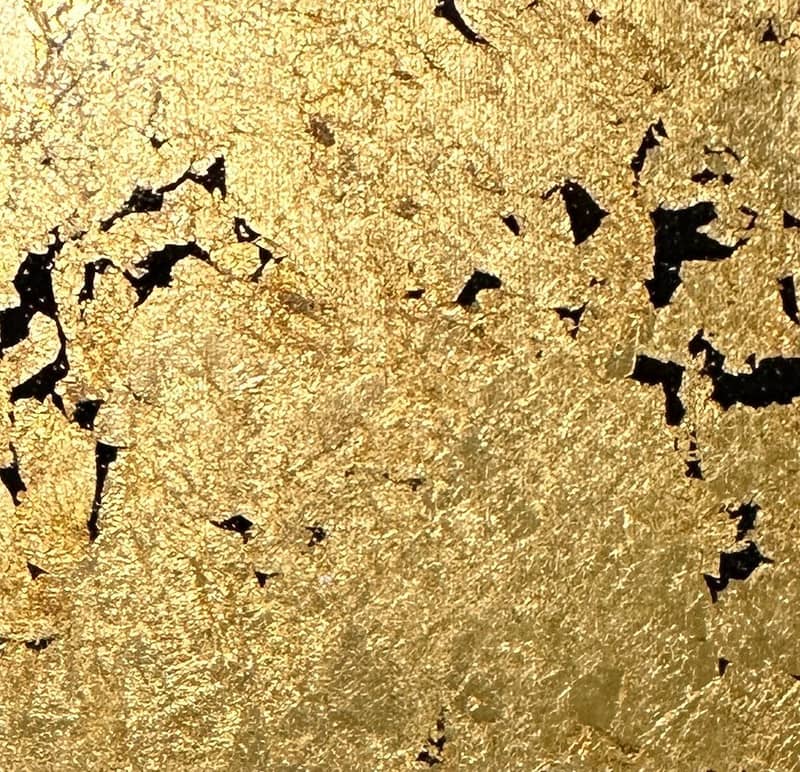 V1289-19 GOLD LEAF WALLPAPER $48/yard