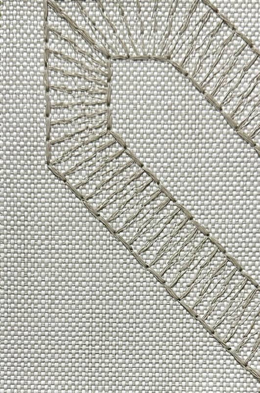 V1311-91 EMBROIDERED HDPE WALLPAPER $80/yard