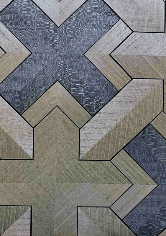 V21001LC WOODEN COLLAGE WALLPAPER $80/yard