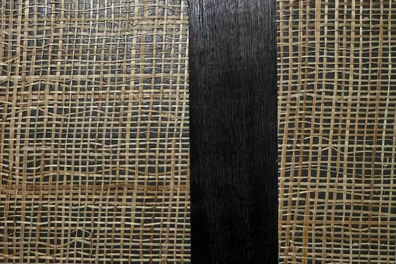 V22-2004 BANANA LEAVES AND TREE BARK WALLPAPER $88/yard