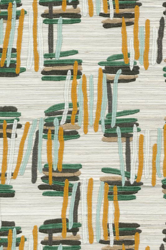 V54520DZ EMBROIDERED GRASSCLOTH WALLPAPER $369/yard