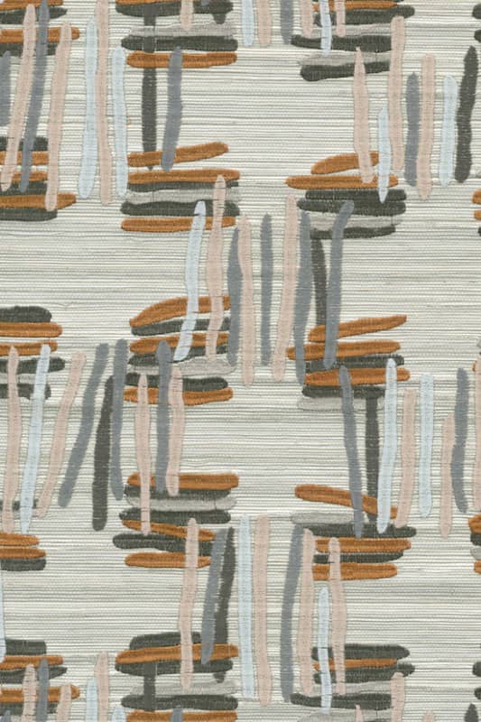 V54522DZ EMBROIDERED GRASSCLOTH WALLPAPER $369/yard