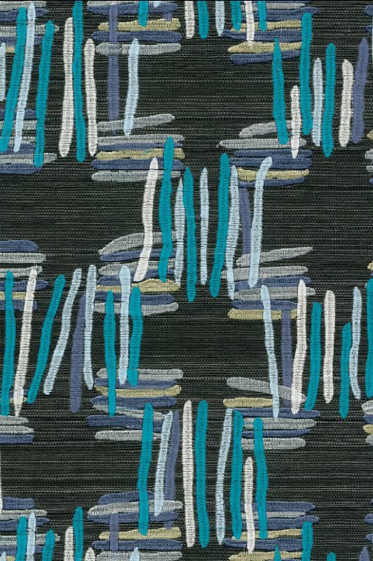 V54523DZ EMBROIDERED GRASSCLOTH WALLPAPER $369/yard