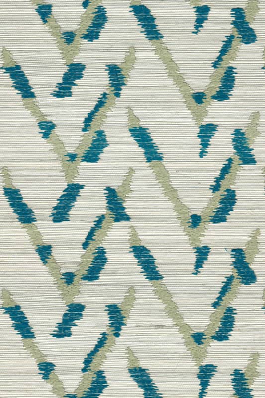 V54512DZ EMBROIDERED GRASSCLOTH WALLPAPER $369/yard