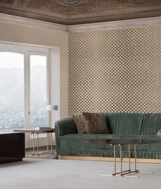 Aqua Grasscloth Collection